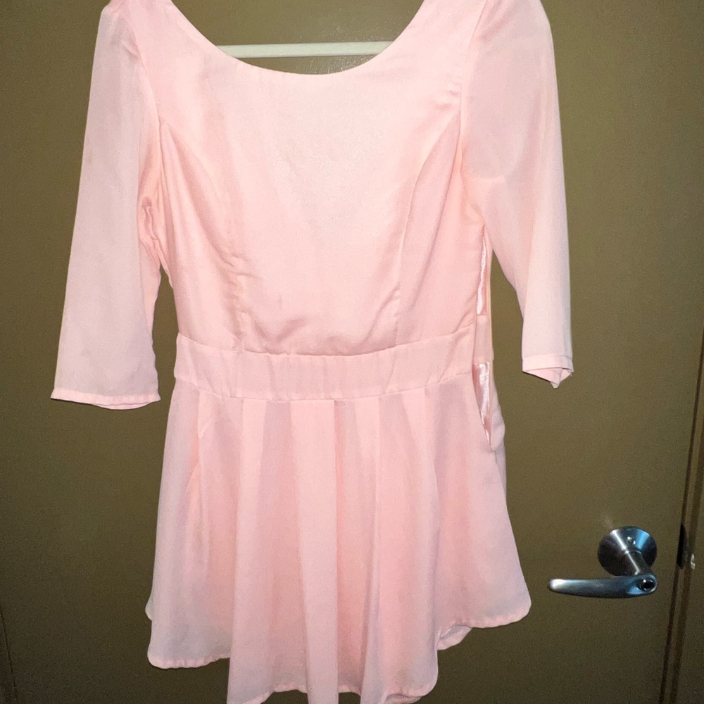 Light Pink Skater Dress